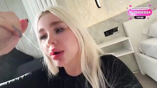 Juicy girl compensates her missing holes with a big cock