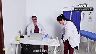 A gynecological examination turns into a passionate and intense encounter