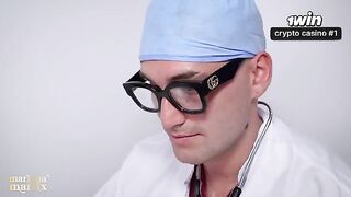 A gynecological examination turns into a passionate and intense encounter