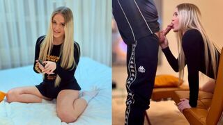 A beautiful girl agreed to have sex in order to win a bet