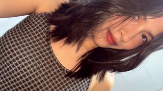 A petite Filipino girl got fucked and her pussy was rubbed with a dick