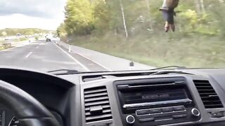 A girl has sex with her hot Uber driver in the car