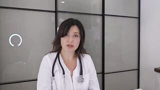A happy and juicy girl was examined by a doctor, who turned out to be very hot