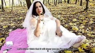A wedding day is not a barrier for a cheating wife