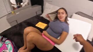 The man fucked his stepdaughter in her juicy ass - a classic scenario