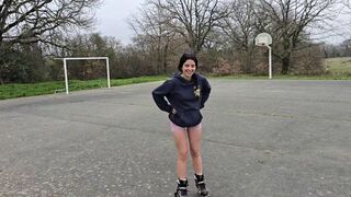 A girl moaned loudly in the forest, and her neighbor noticed