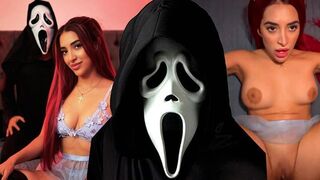A horror movie with Jessica Sodi turns into great sex