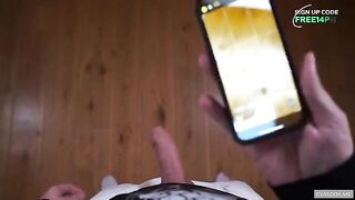 The girl was caught and fucked at home in the mouth