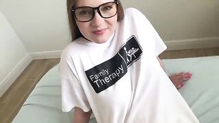 The girl hits hard and fulfills all the desires