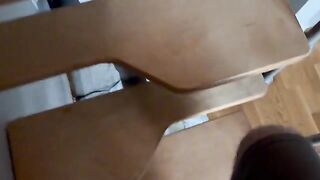 A cute girl has sex with her boyfriend at home