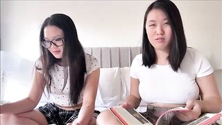 A girl with big Asian tits is almost a doll, but