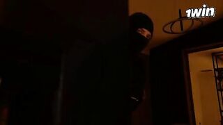 A busty housewife gets fucked by a masked burglar