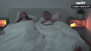 I was speeding on the bed, moaning as I breathed out