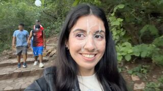 I did a blowjob in the park and got a cumshot
