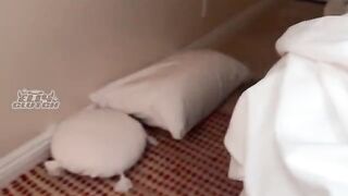 The girl saw her best friend's dick and couldn't resist, it was a huge one