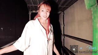 I peed on the girl’s ass at the construction site, she shook with orgasm