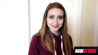 Petite Laney Grey loves huge cocks, as seen in her wild videos