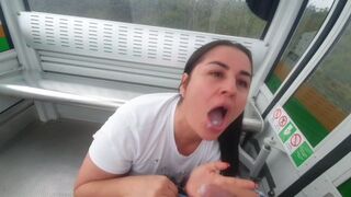 Public sex in the cable car of Medellin Colombia