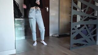 Stepsister comes home early and begs me to fuck her