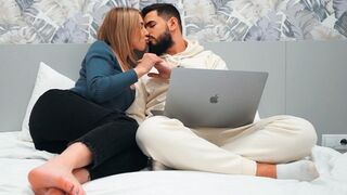 A perfect girl seduces a young man and cums in pussy