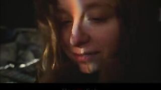 A beautiful woman gets a passionate hug and sex