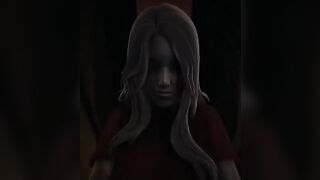 Red-eyed Alma Cowgirl Pose POV porn with a scary twist, featuring Ghost Girl