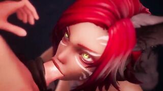Taron has sex with Captain in a passionate anime scene