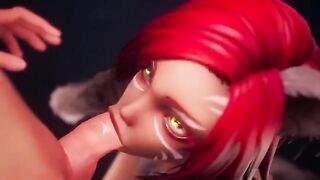 Taron has sex with Captain in a passionate anime scene